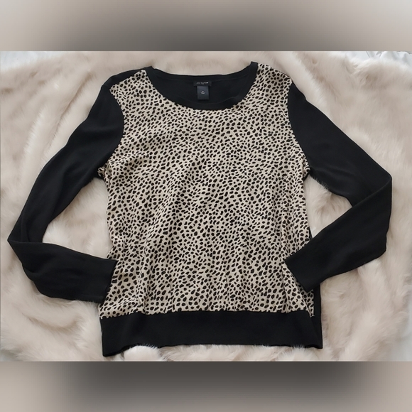 Ann Taylor Leopard Print Sweater